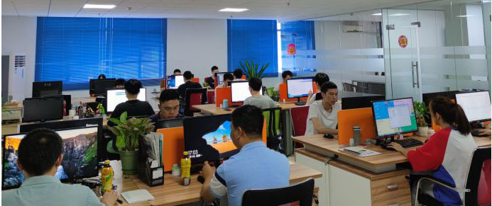 洗晴软件，广州蓝格软件科技有限公司实拍，洗晴行业软件